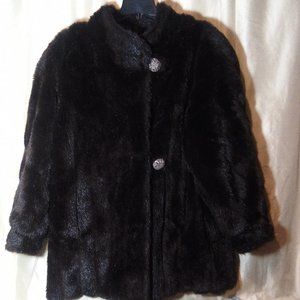 Faux Fur Coat Size L Made in The USA